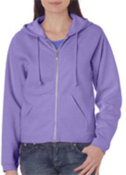 Chouinard LadiesZip Hooded Sweatshirt Violet PgmDye XL