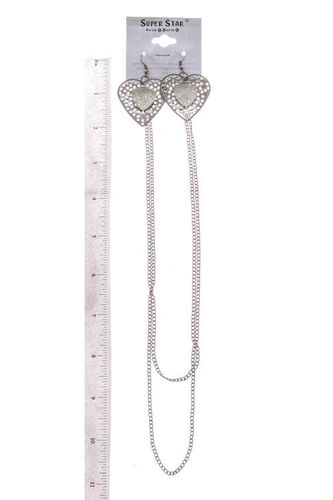 HEART SHAPE EARRING - NECKLACE - CASE OF 12