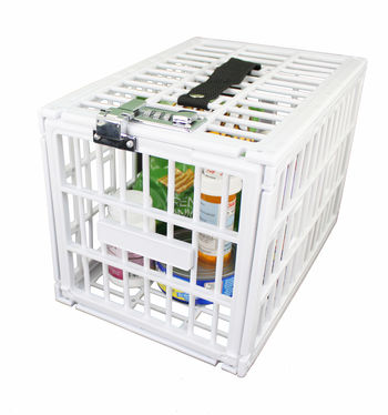 Fridge Locker Box - Secure Lockable Refrigerator Storage for Snacks & Medicine, Portable Combination Lock, Compact Design for Easy Travel