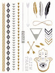 Metallic Jewelry Temporary Tattoo Pack -  Dream