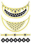 Metallic Jewelry Temporary Tattoo Pack -  Heritage