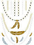 Metallic Jewelry Temporary Tattoo Pack -  Dove