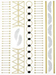 Metallic Jewelry Temporary Tattoo Pack -  Fairy