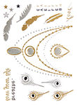 Metallic Jewelry Temporary Tattoo Pack -  Believe