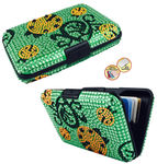 Jeweled Aluminum Wallet - Lady Bug