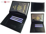 RFID Blocking Leather Passport Wallet