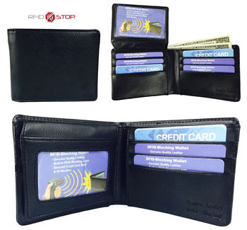 RFID Blocking Leather Wallet