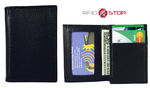 RFID Blocking Leather Clutch Wallet