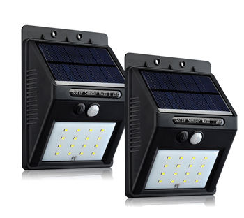 2pc- 16 LED Outdoor Solar Powered Wireless Waterproof Security Motion Sensor Flood Light