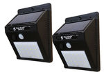 2pc - 20 LED Outdoor Solar Powered Wireless Waterproof Security Motion Sensor Flood Light