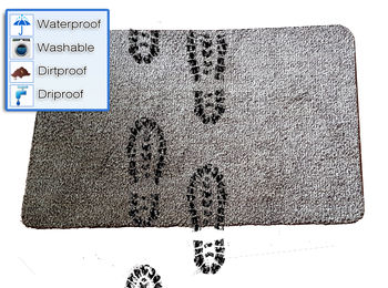 Super Absorbent Magic Clean Step Non-Slip Door Mat Rug - Fast Drying & Machine Washable Dooremat - Ideal for Mud, Dirt, Water, Indoor Entryway, Mudroom, Pets 18"x28"