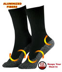 40º Below Heat Socks - Aluminized Threaded Heat Reflecting Socks - 1Pair