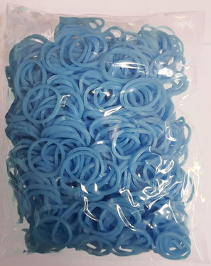 Loom 600Ct Rubber Band Refill - Light Blue + 25 S-Clips