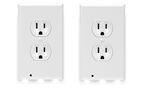 Wall Outlet LED Night Light - Easy Snap On Outlet Cover Plate - No Wires Or Batteries Needed - 2 Pack