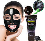 Black Bamboo Charcoal Peal Off Face Mask - Deep Cleansing Facial Purifying Removes Blackheads, Whiteheads, Death Cells, Skin Tightening,  Face Oil Reducer, Acne treatment