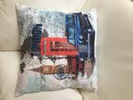 Throw Pillow Cover London Taxi Digital Print 17 X 17 - Sofa Cushion Pillow Case