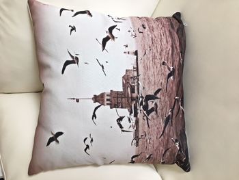 Throw Pillow Cover Maiden Tower Black&White Digital Print 17" X 17" - Sofa Cushion Pillow Case