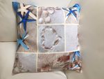 Throw Pillow Cover Beach Treasure Digital Print 17" X 17" - Sofa Cushion Pillow Case