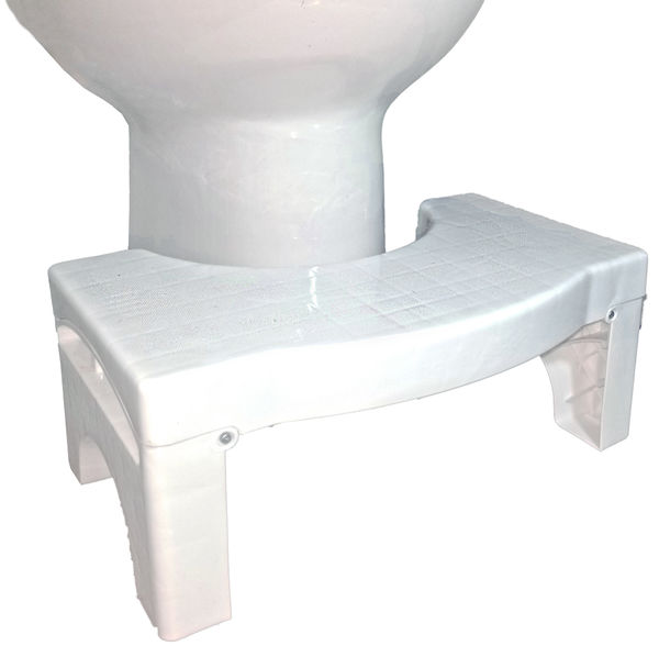 Squat N Drop Portable Foldable Bathroom Assistance Toilet Stool 7" -  Folding Squatting Toilet Potty Step Stool - Convenient, Collapsible and Compact Space Saving – Great for Travel - Fits all Toilets