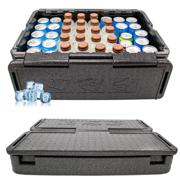 Cooling Chilling Collapsible Foam Cooler Chest Box - Insulated, Foldable, Portable, Lightweight, Iceless, Cold & Waterproof - X-Large