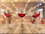 Sea Wine Glass - Italian Red Wine Glass With 3D Animal Sea Creature Inside - Creative High-end Crystal Clear Wine Glass - Perfect for Homes/Bars/Party