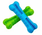Dog Toothbrush Chew Toy Bone - Pet Dental Teeth Brushing Cleaner Stick - Perfect For Pets Oral Care w/ Toothpaste Reservoir  - All Breed Of Puppy & Dogs