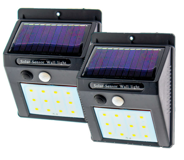 2pc- 12LED Outdoor Solar Powered Wireless Waterproof Security Motion Sensor Flood Light