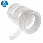 3pc Magic Gel Nano Silicone Extreme Grip Tape - Double-sided Reusable Washable Traceless Removable Grip Adhesive Clear Gel Tape - Premium
