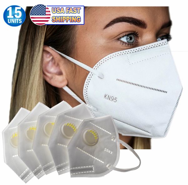 KN95 Protective Particulate Respirator Face Mask - 15pc