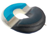 Orthopedic Donut Seat Gel Cushion w/ Infused Memory Foam & Cooling Gel  for Tailbone, Hemorrhoid, Sciatica & Prostate, Tailbone Pain Relief - Coccyx Memory Foam Pillow Seat Cushion