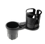Car Cup Adjustable Multifunctional Holder Adapter - 2 in 1 Auto Expander 360 Degree Rotating and Retractable Car Cup/Bottles Mount Extender
