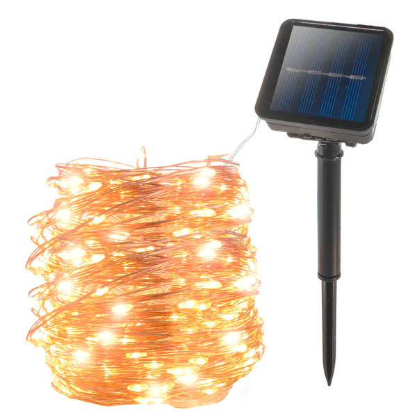 200 LED Solar Copper Wire String Led Strip Fairy Garland Outdoor Solar Powered Waterproof Garden Decorative Light