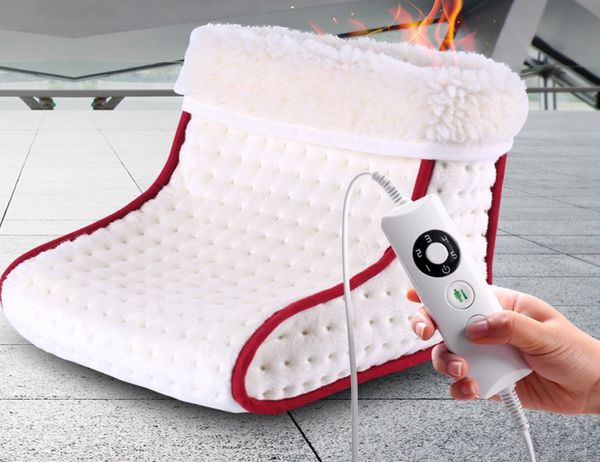Electric Heated Feet n Leg Warmer -  Heating Pad for Foot, Removable and Washable Soft Foot Warmer Boots, Soft Inner Lining Fast Heating Technology with 5 - Speed Adjustment Temperature Control