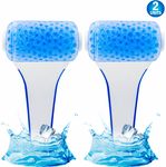 Ice Roller for Face Eye Cold Therapy & Skin Gel Solution Roller - Ice Facial Roller for Puffy Eyes, Shrink Pores, and Tighten Skin, Skin Care Tool - 2pc