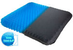 Honeycomb Cooling Gel Support Seat Cushion with Non-Slip Breathable Cover 2.4 Thick - Ergonomic & Orthopedic Designed -  Absorbs Pressure Points