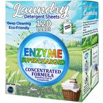 Laundry Detergent Sheets (120 Loads) Eco-Friendly, Hypoallergenic, & Enzyme-Based Powerful Stain Removal -  Convenient for Travel & Space-Saving - Fresh Scent