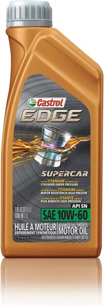 Castrol 12064-12PK 12064 Edge Supercar 10W-60 Advanced Full Synthetic Motor Oil, 1 L