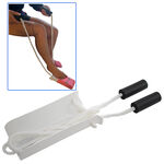 Adjustable Sock Slider Aid and Shoe Horn with Foam Handles and 31 Cords - Easy On and Off Stocking Slider Assist Tool - Ideal Mobility Aid for Elderly, Pregnancy, Post Surgery, & Limited Mobility Issues.