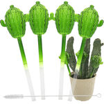Aqua Glass Plant Watering Cactus Globes - Automatic Self Watering Drip Irrigation Ideal for Vacation Plant Care, Indoor/Outdoor Potted Flowers, Herbs, Houseplants - 10 6-7 oz 4pc Set