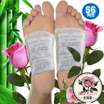 Japanese Foot Cleanse Detox Pads - Natural Cleanse for Feet & Body Toxins | Relief with Bamboo Ginger Charcoal & Rose Plant Fibers - 28pc Deluxe Set