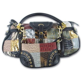 Gigi Chantal&trade; Multi Colored Purse with Black Trimgigi 