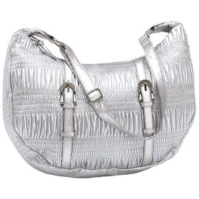 Gigi Chantal&trade; Silver Ruched Large Pursegigi 