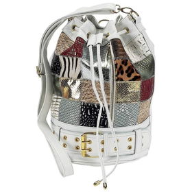 Gigi Chantal&trade; Multi Colored Bucket Bag with White Trimgigi 