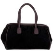 Maxam&reg; Solid Genuine Suede Leather Handbag (Brown)