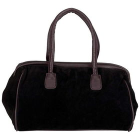 Maxam&reg; Solid Genuine Suede Leather Handbag (Brown)maxamreg 