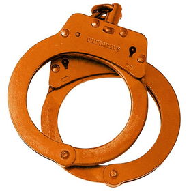 Steel Chain Handcuff, Orangesteel 