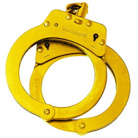 Steel Chain Handcuff, Yellowsteel 