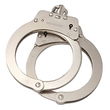 Oversized Steel Chain Handcuff, Nickel