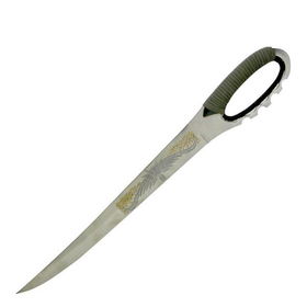 Sword, Design On Blade, w/ Sheath and Strapsword 