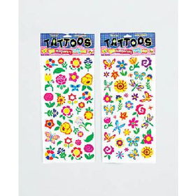 Flower Temporary Tattoos Case Pack 24spring 